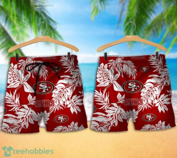 San Francisco 49ers Tropical Pattern Combo Hawaii Shirt and Shorts For Fans Product Photo 1