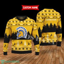 San José State Spartans Custom Name Merry Xmas Sweater For San José State Spartans Fans Sweater Product Photo 1