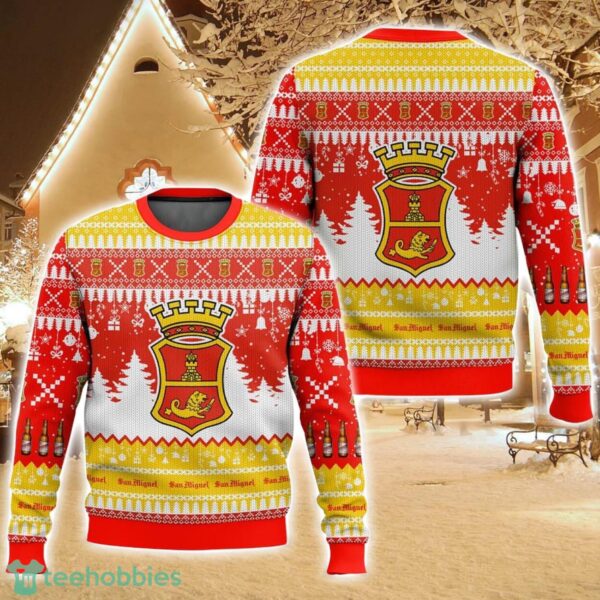 San Miguel United Kingdom Beer Ugly Christmas Sweater For Men And Women Christmas Holiday Gift Family Gift Product Photo 1