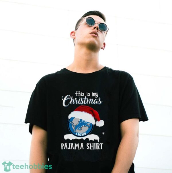 Santa Detroit Lions this is my Christmas pajama shirt sweater - G500 Gildan T-Shirt