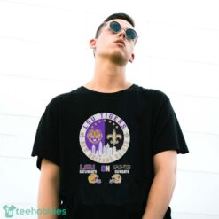 Skyline LSU Tigers On Saturdays And New Orleans Saints On Sundays Shirt - G500 Gildan T-Shirt
