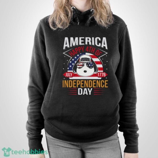 Snoopy America Happy 4th Of July 1776 T Shirt, Snoopy Independence Day Shirt - Unisex Pullover Hoodie