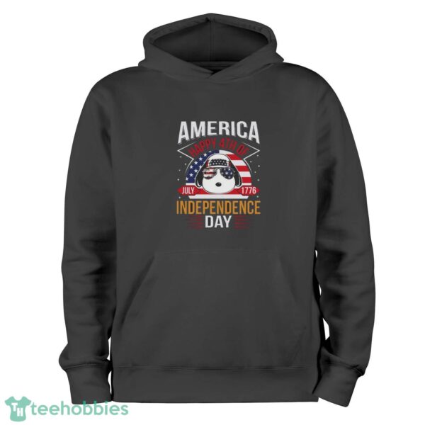 Snoopy America Happy 4th Of July 1776 T Shirt, Snoopy Independence Day Shirt - Black Hoodie