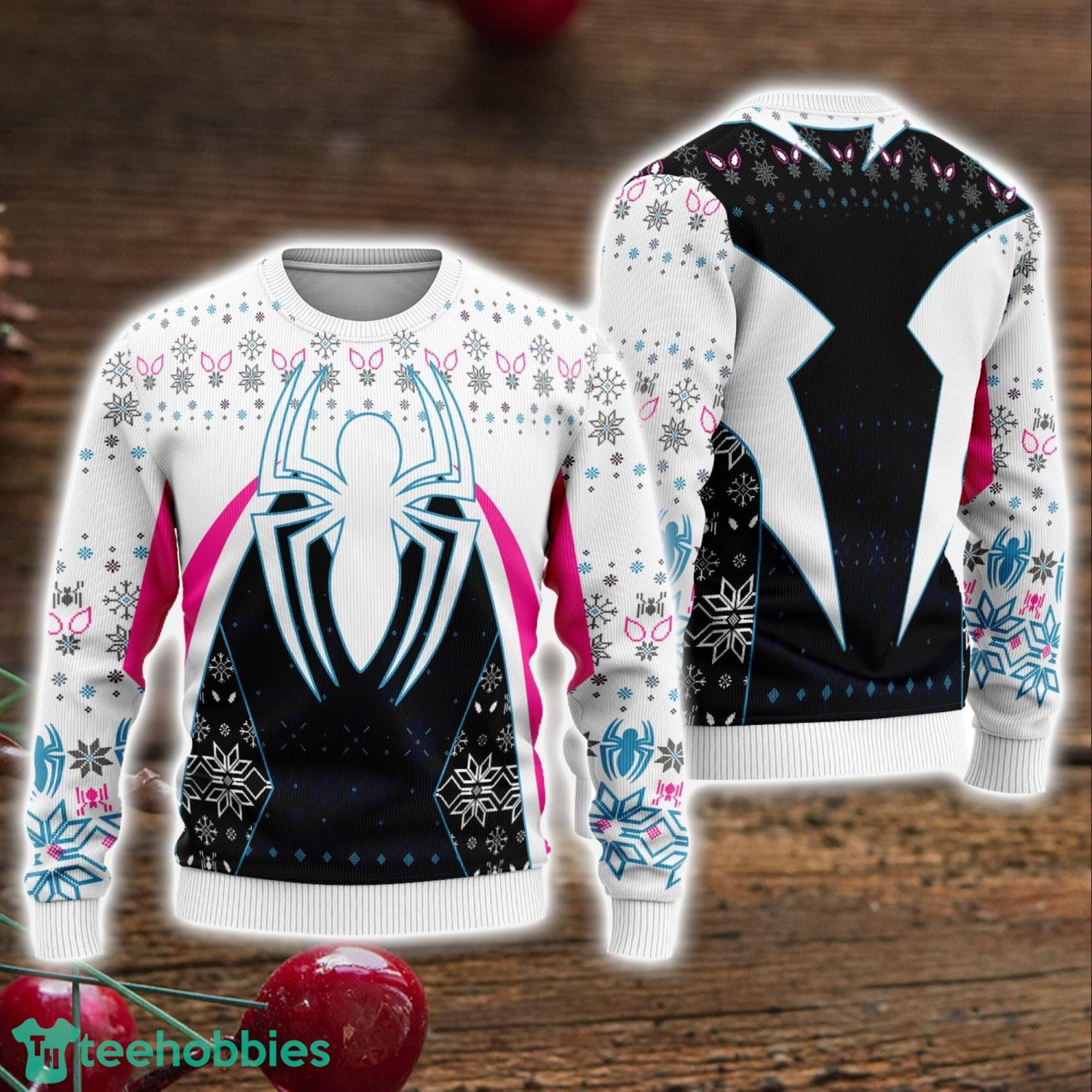 Spider Man Across The Spiderverse Ugly Christmas Sweater Spider Man Across The Spider Verse Ugly Christmas Sweater Holiday Gift image Spider-Man Across The Spiderverse Ugly Christmas Sweater Spider-Man Across The Spider-Verse Ugly Christmas Sweater Holiday Gift Product Photo 1