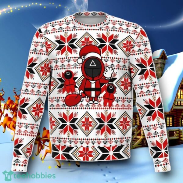 Squid Santa Soldier Ugly Christmas 3D Sweater Special Gift Product Photo 1