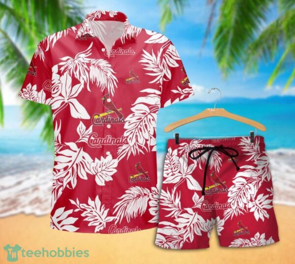 St. Louis Cardinals Tropical Pattern Combo Hawaii Shirt and Shorts For Fans Product Photo 2