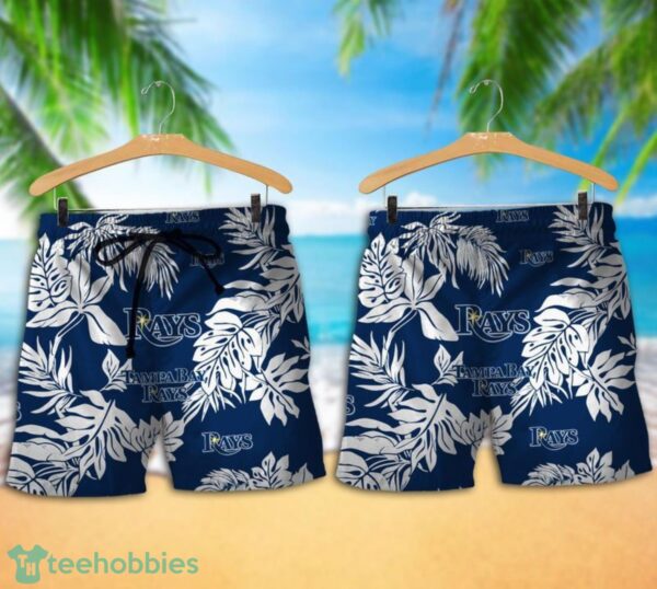 Tampa Bay Rays Tropical Pattern Combo Hawaii Shirt and Shorts For Fans Product Photo 1