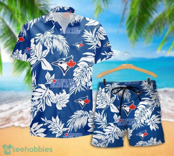 Toronto Blue Jays Tropical Pattern Combo Hawaii Shirt and Shorts For Fans Product Photo 2