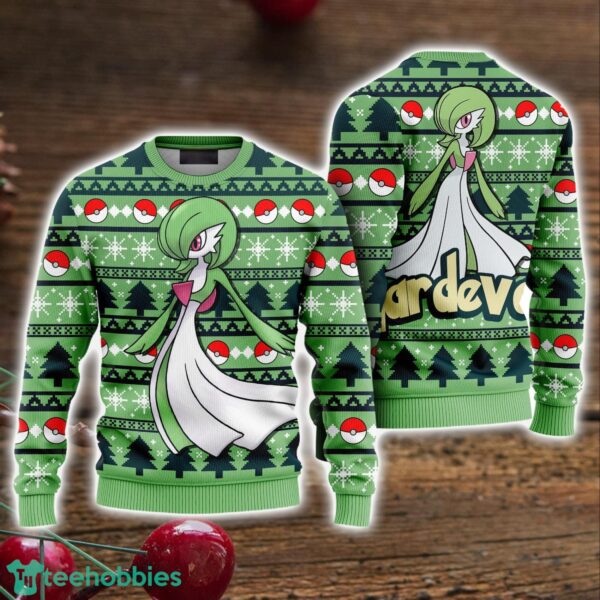 Ugly Sweater Gardevoir Christmas Shirt Pocket Monster Ugly Christmas Sweater Holiday Sweater Product Photo 1