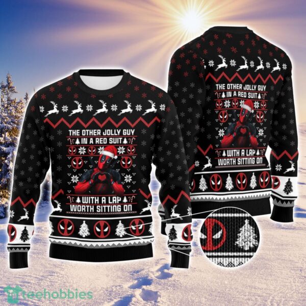 Ugly Wool Christmas Sweatshirt Deadpool Ugly Christmas Sweater Superhero Ugly Christmas Sweater Holiday Gift Product Photo 1