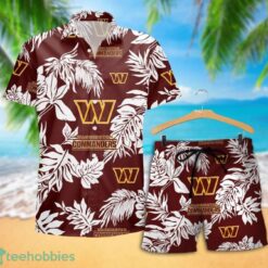 Washington Commanders Tropical Pattern Combo Hawaii Shirt and Shorts For Fans Product Photo 2