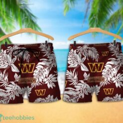 Washington Commanders Tropical Pattern Combo Hawaii Shirt and Shorts For Fans Product Photo 1
