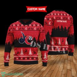 Washington Mystics Custom Name Merry Xmas Sweater For Soccer Sport Team's Fans Sweater Product Photo 1