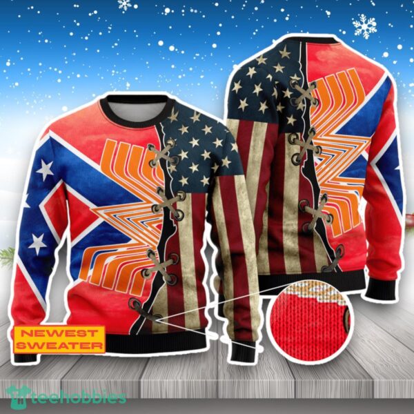 Whataburger USA Flag 3D Sweater For Men Women Product Photo 1