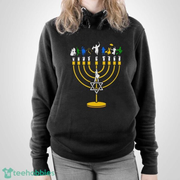 Broadway Menorah Sweater Broadway Hanukkah Sweater Broadway Hanukkah Sweatshirt Broadway Hanukkah Sweater - Unisex Pullover Hoodie