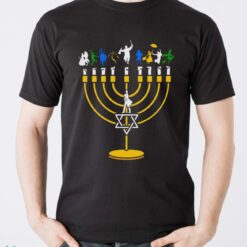 Broadway Menorah Sweater Broadway Hanukkah Sweater Broadway Hanukkah Sweatshirt Broadway Hanukkah Sweater - Men T-Shirt