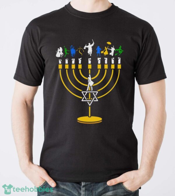 Broadway Menorah Sweater Broadway Hanukkah Sweater Broadway Hanukkah Sweatshirt Broadway Hanukkah Sweater - Men T-Shirt