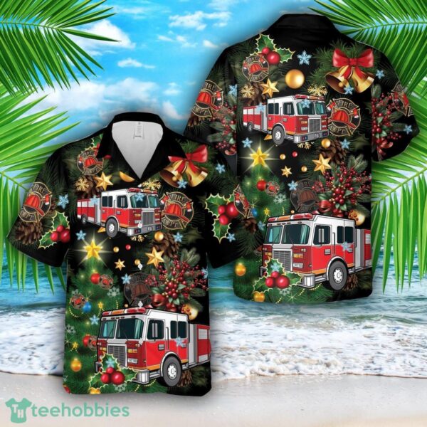 Fire trucks Firefighter Hawaiian Shirt Product Photo 1