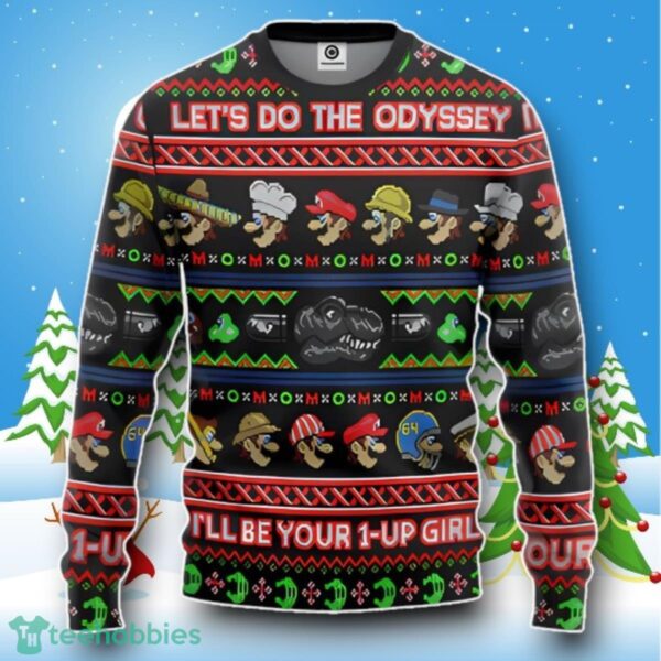 It’s On Like A Donkey Kong Snowflake Pattern Ugly Christmas Sweater Style Gift Product Photo 1