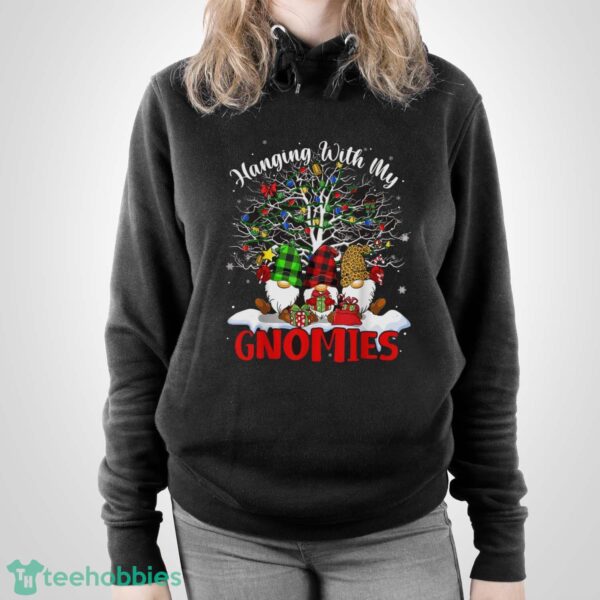 New Funny Christmas Gnome Hanging With My Gnomies Xmas Men Women T Shirts - Unisex Pullover Hoodie