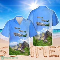 P51 Mustang 'Enchantress' fighter aircraft Hawaiian Shirt Product Photo 1