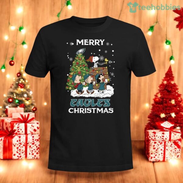 Philadelphia Eagles Snoopy Family Christmas Shirt Product Photo 1