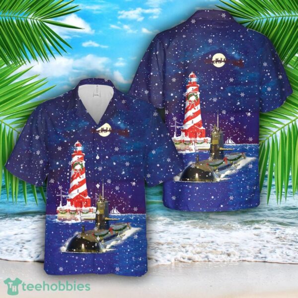Royal Australian Navy Collins-class submarine Christmas Hawaiian Shirt Product Photo 1