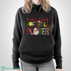 Santa's Favorite Softball Player, Christmas Santa Tshirt, Gift For Softball Lover - Unisex Pullover Hoodie