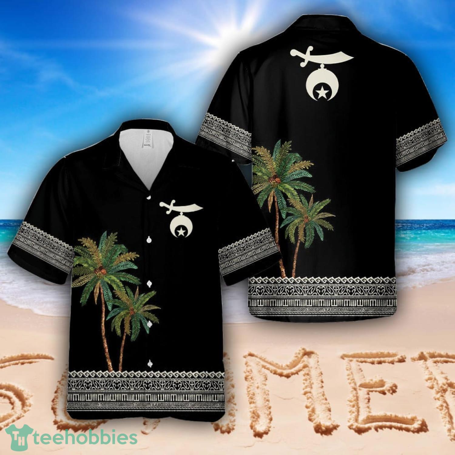 Shriner Silhouette Hawaiian Shirt Beach Summer Shirt image Shriner Silhouette Hawaiian Shirt Beach Summer Shirt Product Photo 1