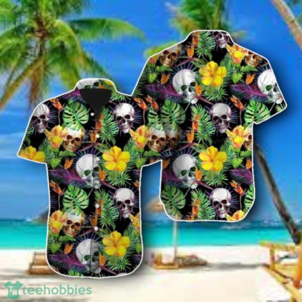 Skull Seamless Pattern Hawaiian Shirt Style Gift Product Photo 1