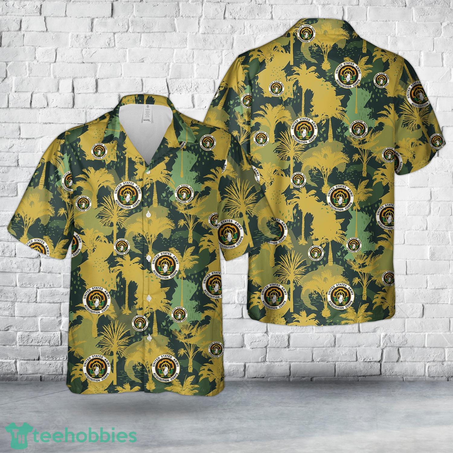 US Army Acquisition Corps Hawaiian Shirt Beach Summer Shirt image US Army Acquisition Corps Hawaiian Shirt Beach Summer Shirt Product Photo 1