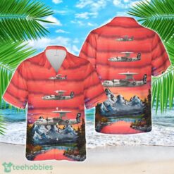 US Navy E-2C Hawkeye 2000 VAW-113 Black Eagles, NK600- 165648. CVW-14, USS Ronald Reagan CVN-76 - 2006 Hawaiian Shirt Product Photo 1