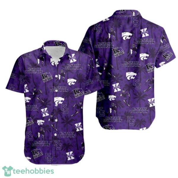 Kansas State Wildcats Tropical Beach Coconut Tree Hawaiian Shirt Product Photo 1
