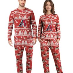 Arizona Diamondbacks MLB Christmas Pattern Family Matching Pajamas Sets Best Gift For Christmas image Arizona Diamondbacks MLB Christmas Pattern Family Matching Pajamas Sets Best Gift For Christmas Product Photo 2