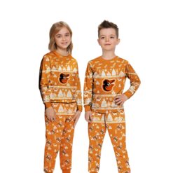 Baltimore Orioles MLB Christmas Pattern Family Matching Pajamas Sets Best Gift For Christmas image Baltimore Orioles MLB Christmas Pattern Family Matching Pajamas Sets Best Gift For Christmas Product Photo 2