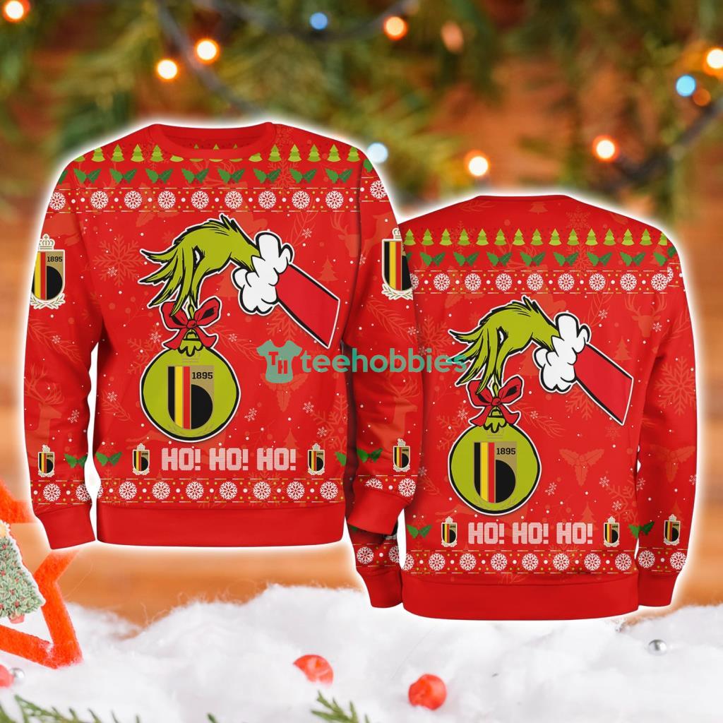 BELGIUM NATIONAL FOOTBALL C Christmas ugly sweater image BELGIUM NATIONAL FOOTBALL C Christmas ugly sweater Product Photo 1
