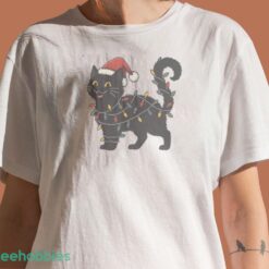 Black Cat Christmas T shirt Hoodie Sweatshirirt image Black Cat Christmas T-shirt Hoodie Sweatshirirt - Women T-Shirt