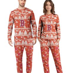 Boston Red Sox MLB Christmas Pattern Family Matching Pajamas Sets Best Gift For Christmas image Boston Red Sox MLB Christmas Pattern Family Matching Pajamas Sets Best Gift For Christmas Product Photo 4