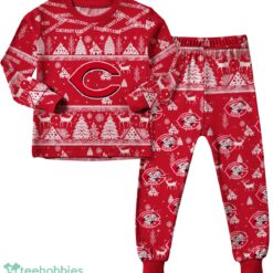 Cincinnati Reds MLB Christmas Pattern Family Matching Pajamas Sets Best Gift For Christmas image Cincinnati Reds MLB Christmas Pattern Family Matching Pajamas Sets Best Gift For Christmas Product Photo 2