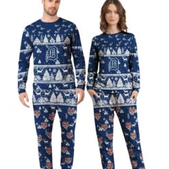 Detroit Tigers MLB Christmas Pattern Family Matching Pajamas Sets Best Gift For Christmas image Detroit Tigers MLB Christmas Pattern Family Matching Pajamas Sets Best Gift For Christmas Product Photo 4