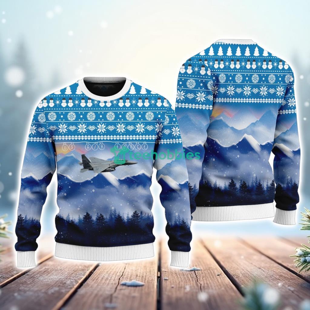 F 15 Eagle American New Trend Ugly Sweater Christmas 3D Best Gift image F-15 Eagle American New Trend Ugly Sweater Christmas 3D Best Gift Product Photo 1