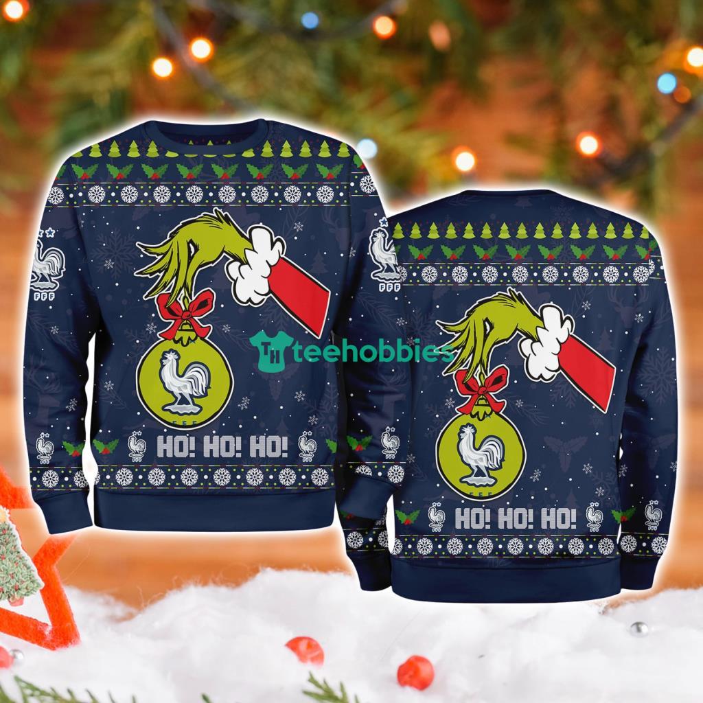 France National Football Grinch Hand Ugly Christmas Sweater 3D image France National Football Grinch Hand Ugly Christmas Sweater 3D Product Photo 1