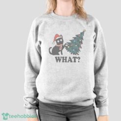 Funny Cat Christmas Sweatshirt What Holiday T shirt Hoodie Sweatshirirt image Funny Cat Christmas Sweatshirt What Holiday T-shirt Hoodie Sweatshirirt - Sport Grey Sweatshirt