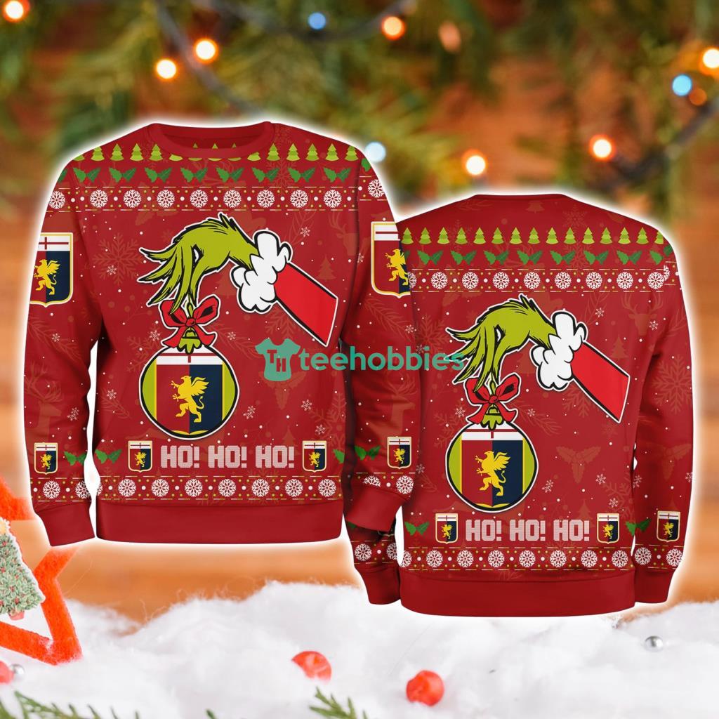 Genoa Grinch Hand Ugly Christmas Sweater 3D image Genoa Grinch Hand Ugly Christmas Sweater 3D Product Photo 1