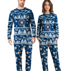 Houston Astros MLB Christmas Pattern Family Matching Pajamas Sets Best Gift For Christmas Product Photo 1