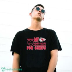 Kansas City Chiefs My Heartbeat For Chiefs Shirt image Kansas City Chiefs My Heartbeat For Chiefs Shirt - G500 Gildan T-Shirt