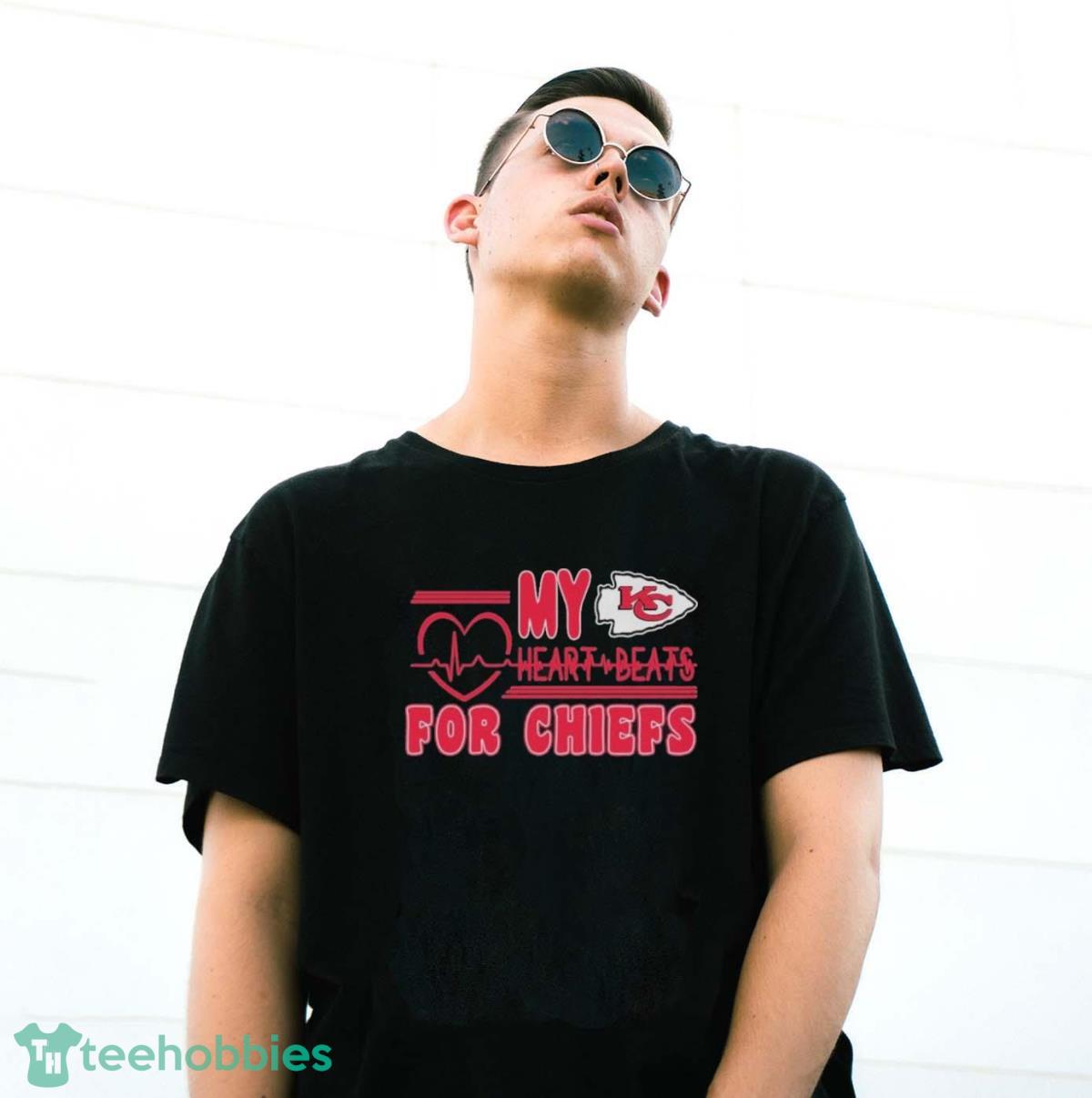 Kansas City Chiefs My Heartbeat For Chiefs Shirt - G500 Gildan T-Shirt Kansas City Chiefs My Heartbeat For Chiefs Shirt - G500 Gildan T-Shirt