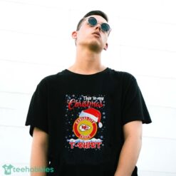 Kansas City Chiefs Santa hat this is my Christmas T shirt image Kansas City Chiefs Santa hat this is my Christmas T-shirt - G500 Gildan T-Shirt