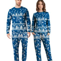 Kansas City Royals MLB Christmas Pattern Family Matching Pajamas Sets Best Gift For Christmas image Kansas City Royals MLB Christmas Pattern Family Matching Pajamas Sets Best Gift For Christmas Product Photo 4