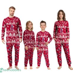Los Angeles Angels MLB Christmas Pattern Family Matching Pajamas Sets Best Gift For Christmas image Los Angeles Angels MLB Christmas Pattern Family Matching Pajamas Sets Best Gift For Christmas Product Photo 2